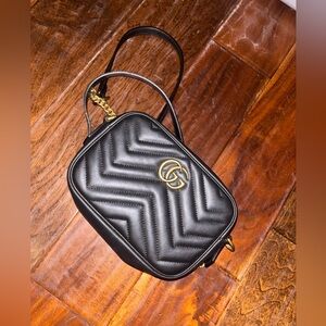 Black Quilted Crossbody Bag